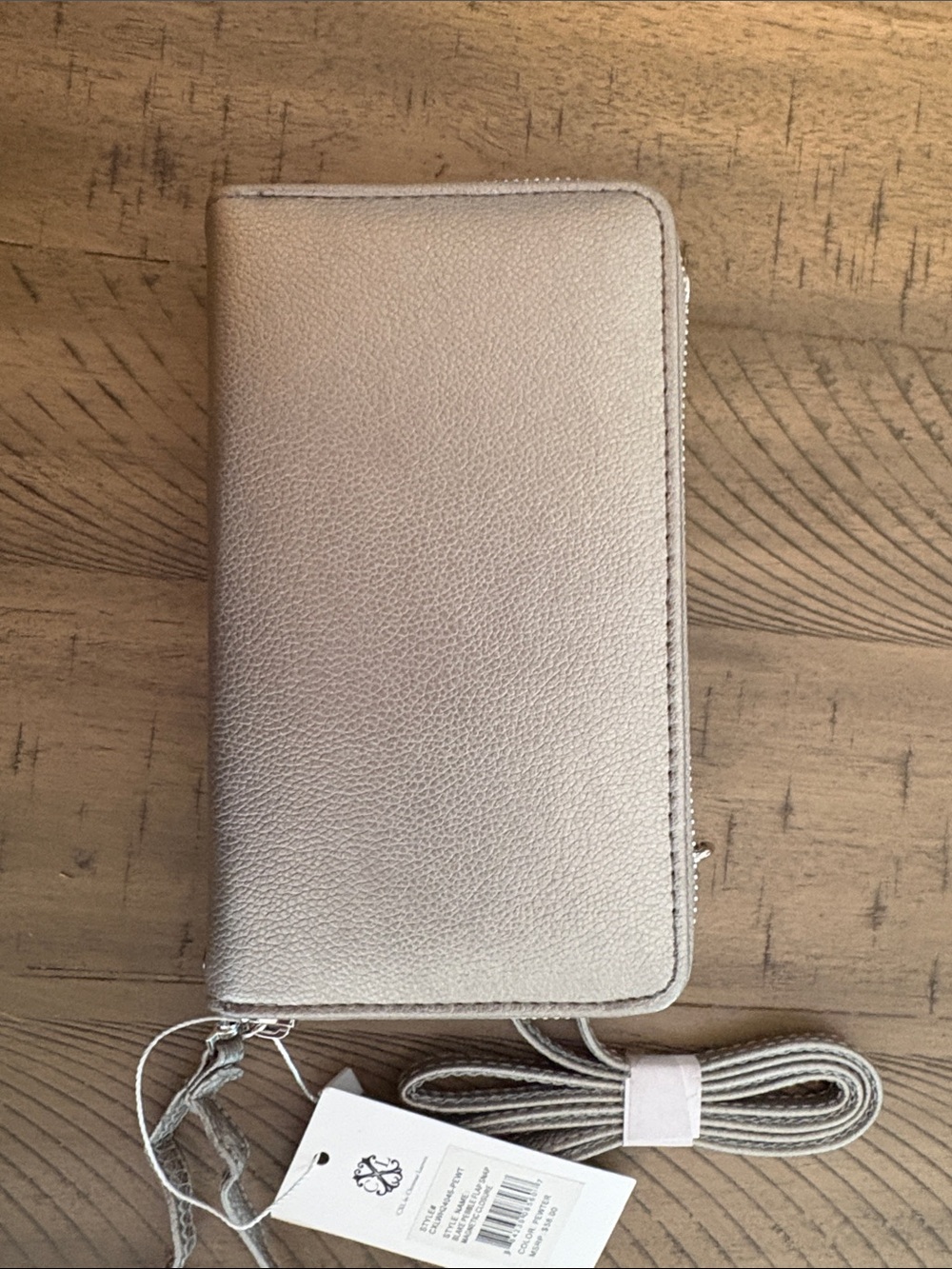 640 Christian Lacroix Metallic Silver Crossbody Wallet - Picture 11 of 11